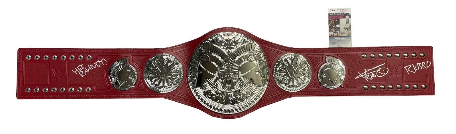 Matt Riddle Signed & Inscribed RK Bro WWE Raw Tag Team Champion Title Belt
