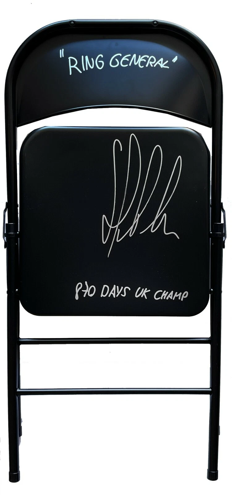 WALTER Signed & Double Inscribed Steel Chair WWE NXT UK JSA Witness COA GUNTHER
