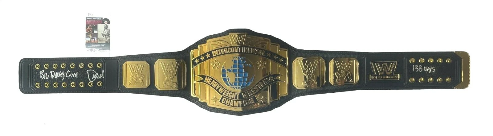 Diesel Signed & Inscribed WWE Intercontinental Champion Belt JSA COA Kevin Nash
