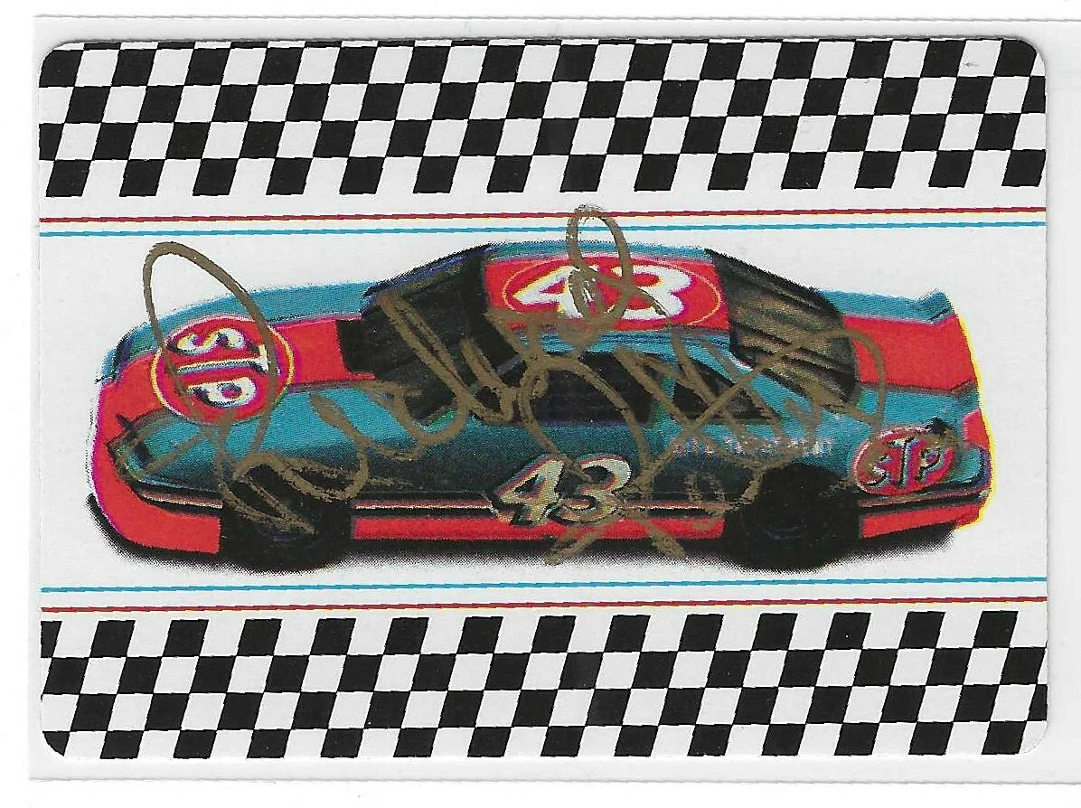 Richard Petty Signed 1992 Queen Of Spades Playing Card NASCAR
