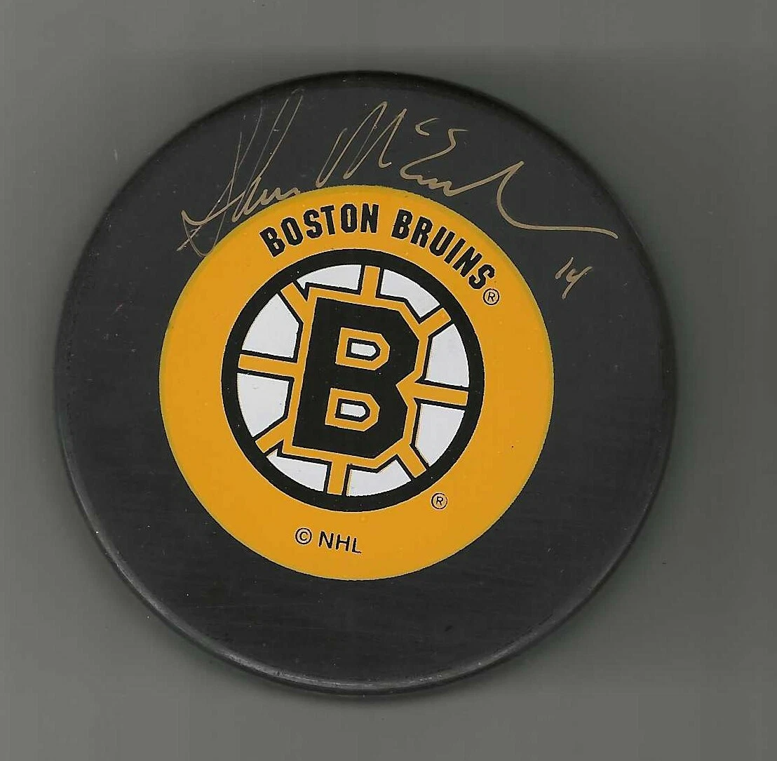 Shawn McEachern Signed Boston Bruins Trench Puck

