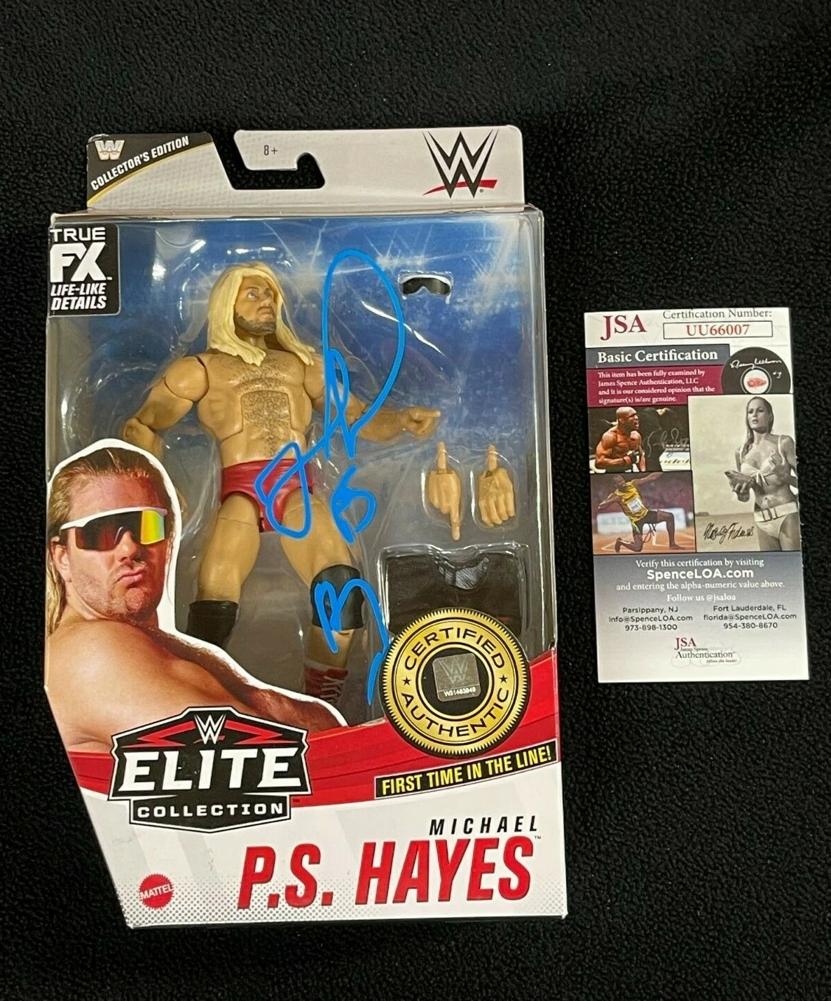 Michael P.S. Hayes Signed WWE Elite Action Figure Series 83 JSA COA
