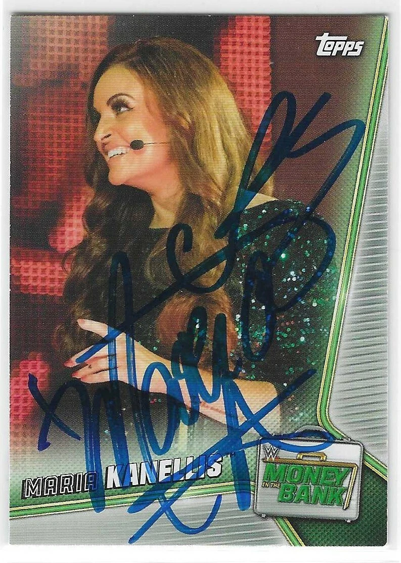 Maria Kanellis Signed 2019 Topps WWE Card #52
