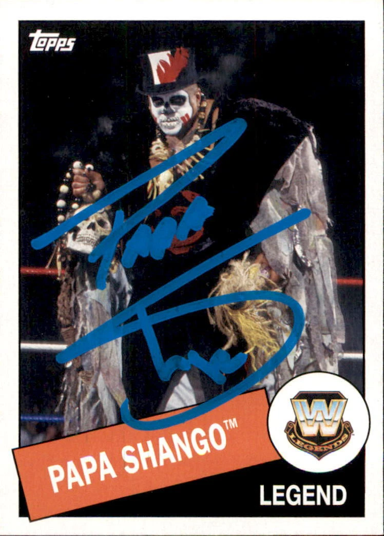 Papa Shango Signed 2015 Topps WWE Legend Card #21 The Godfather
