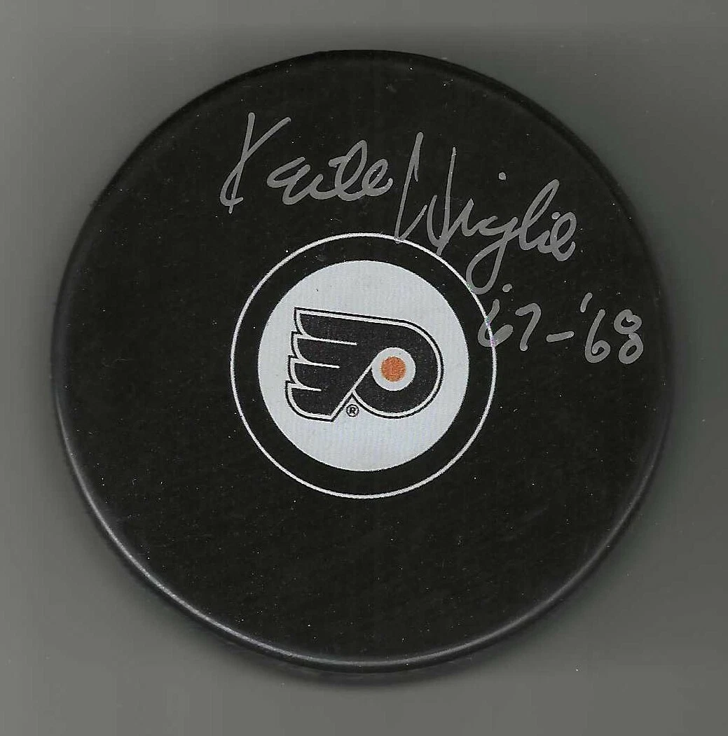 Keith Wright Signed Philadelphia Flyers Puck
