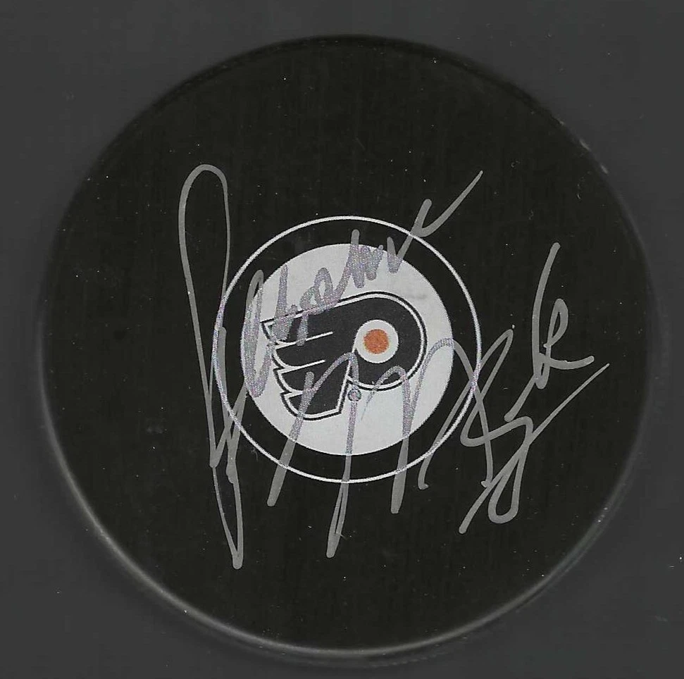 Jerome Mrazek Signed Philadelphia Flyers Puck
