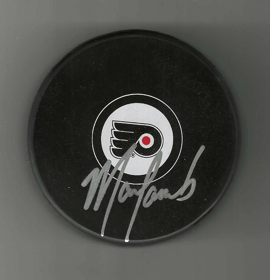 Mark Lamb Signed Philadelphia Flyers Puck
