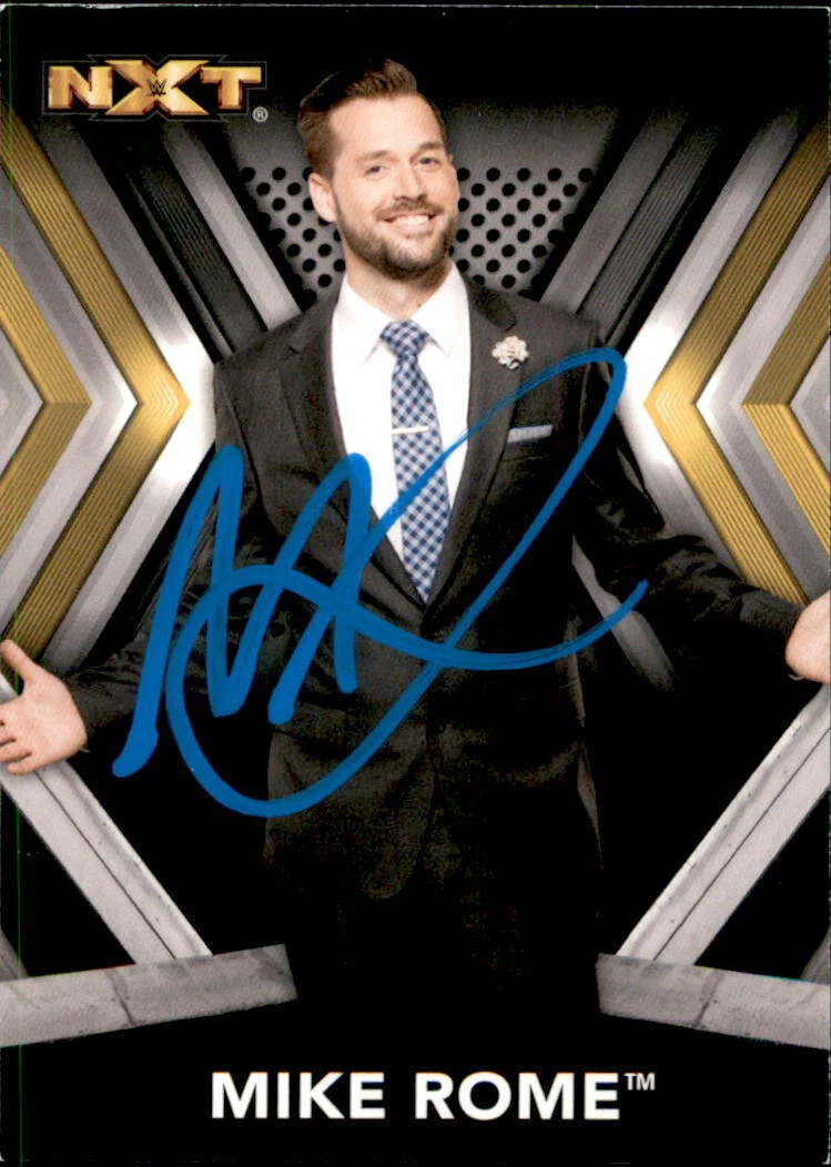 Mike Rome Signed 2017 Topps WWE NXT Card #37
