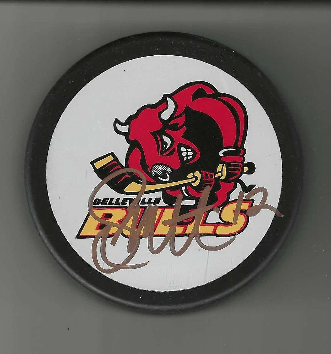 Shawn Matthias Signed Belleville Bulls Puck Vancouver Canucks Maple Leafs Jets
