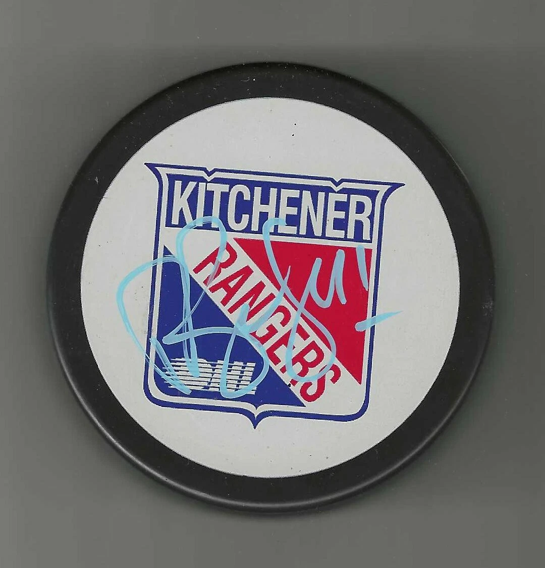 Robert Bortuzzo Signed Kitchener Rangers Puck St Louis Blues Penguins
