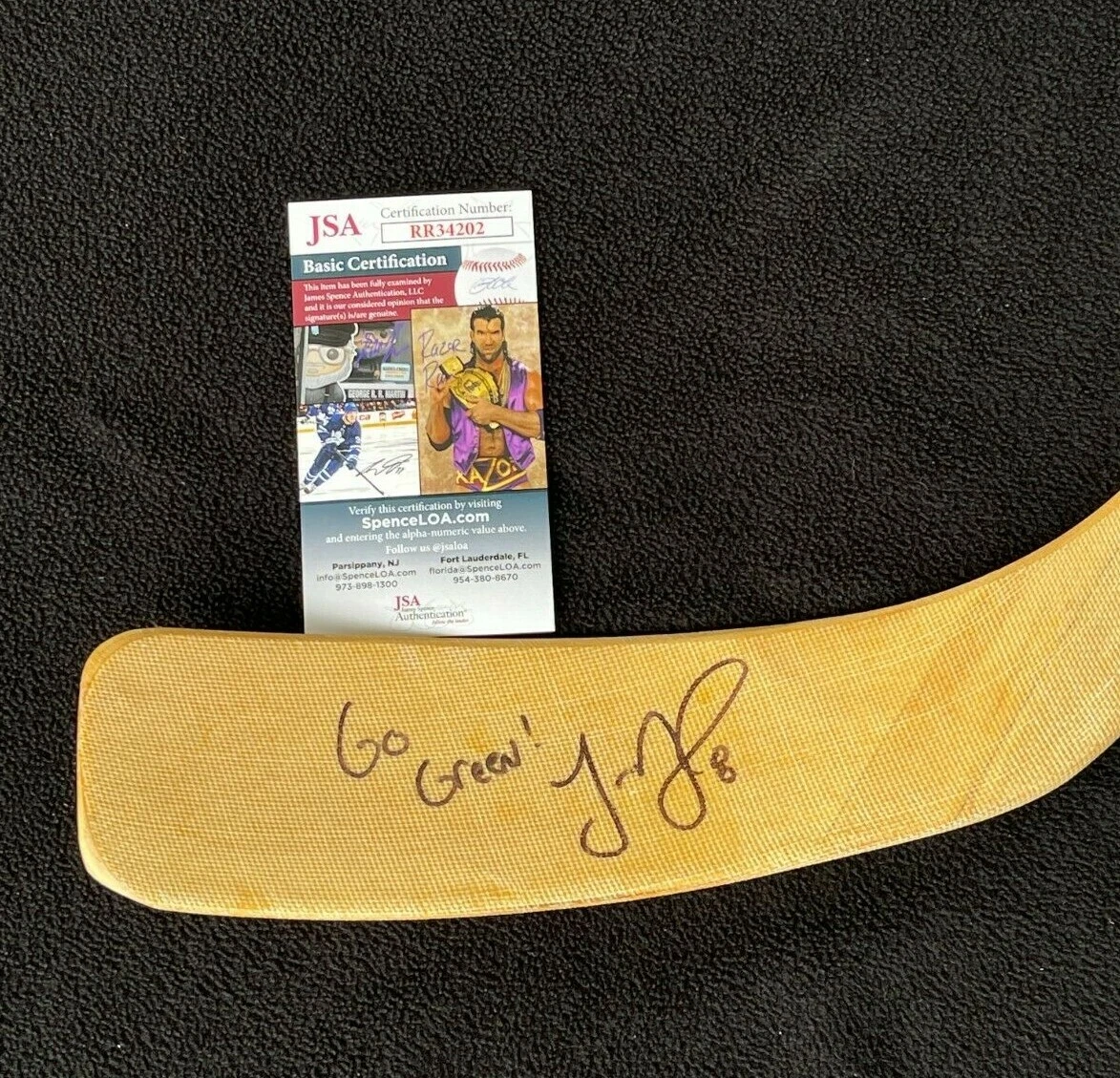 Justin Abdelkader Signed Michigan State Spartans Stick JSA COA Detroit Red Wings
