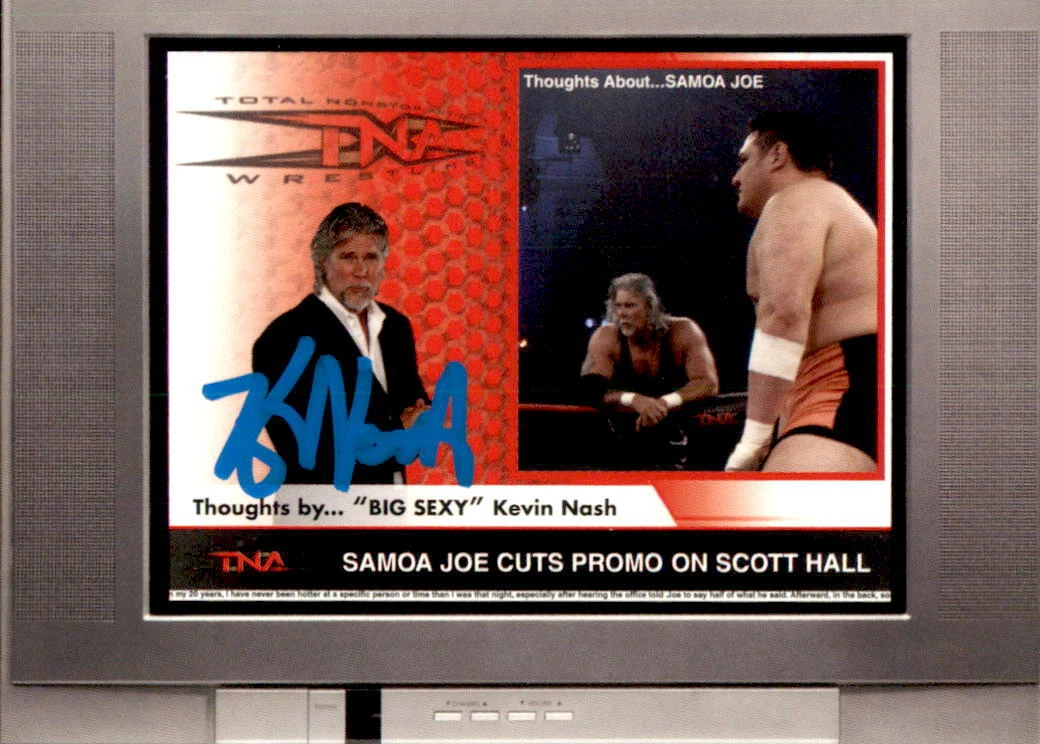 Kevin Nash Signed 2008 Tristar TNA Impact Card BS-2 WWE
