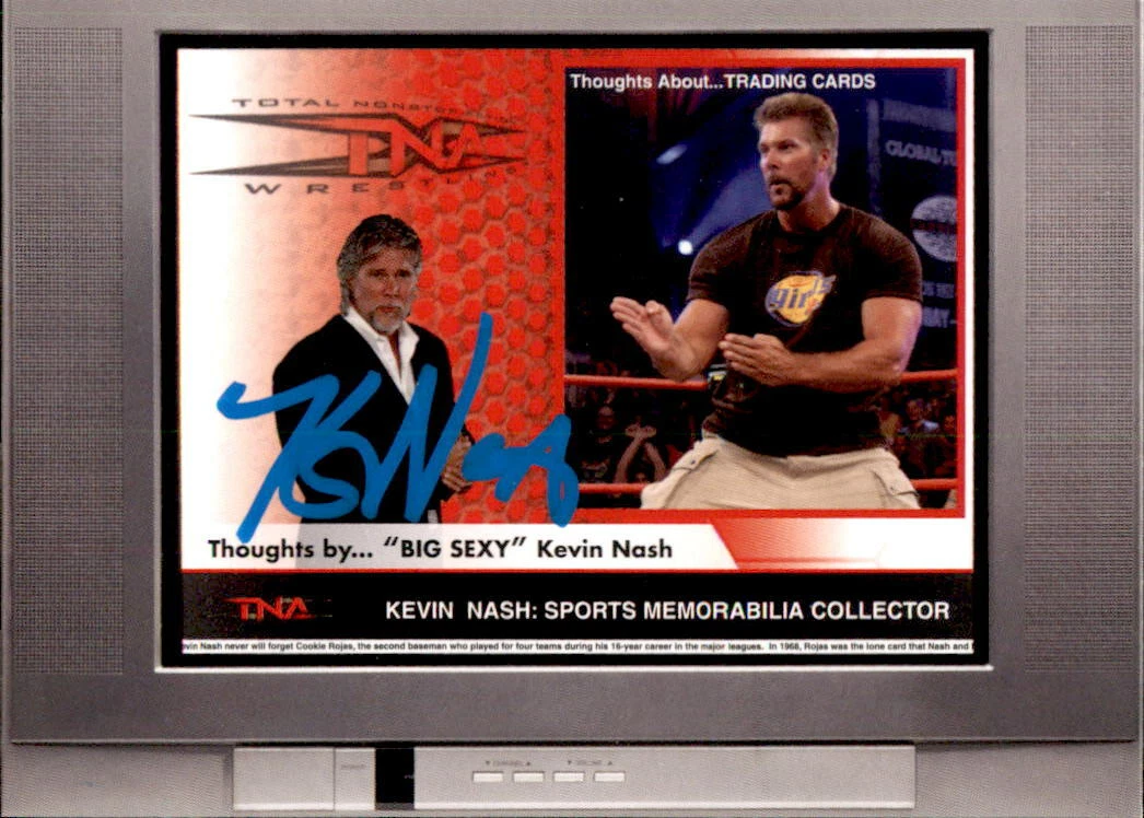 Kevin Nash Signed 2008 Tristar TNA Impact Card BS-5 WWE
