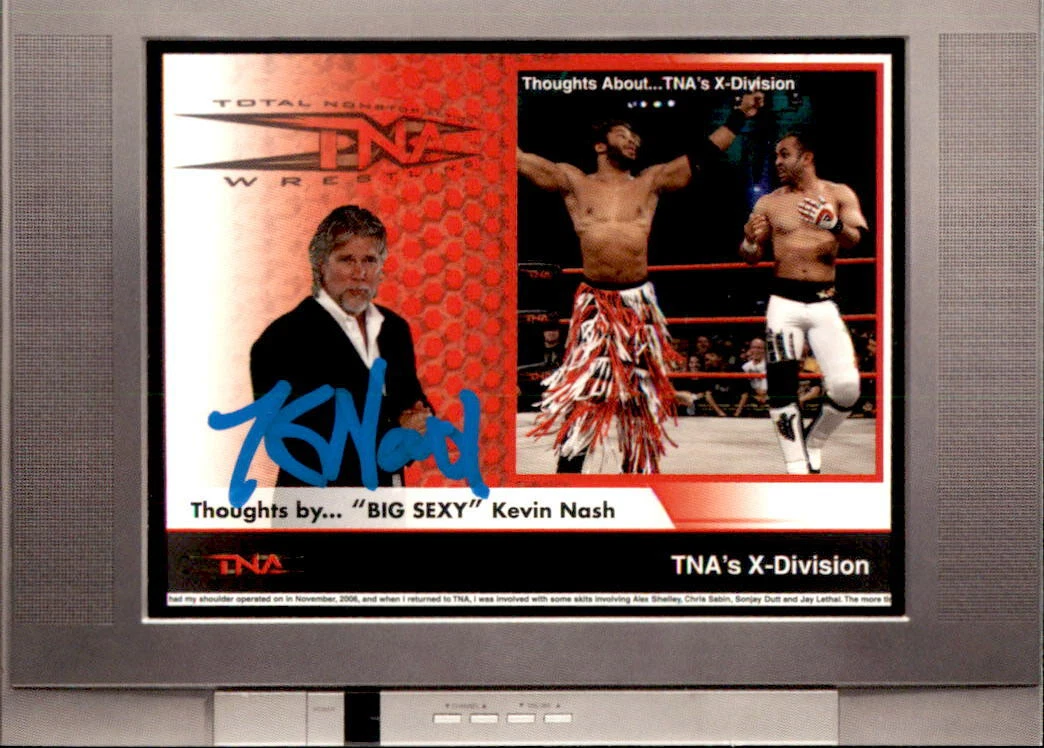 Kevin Nash Signed 2008 Tristar TNA Impact Card BS-1 WWE

