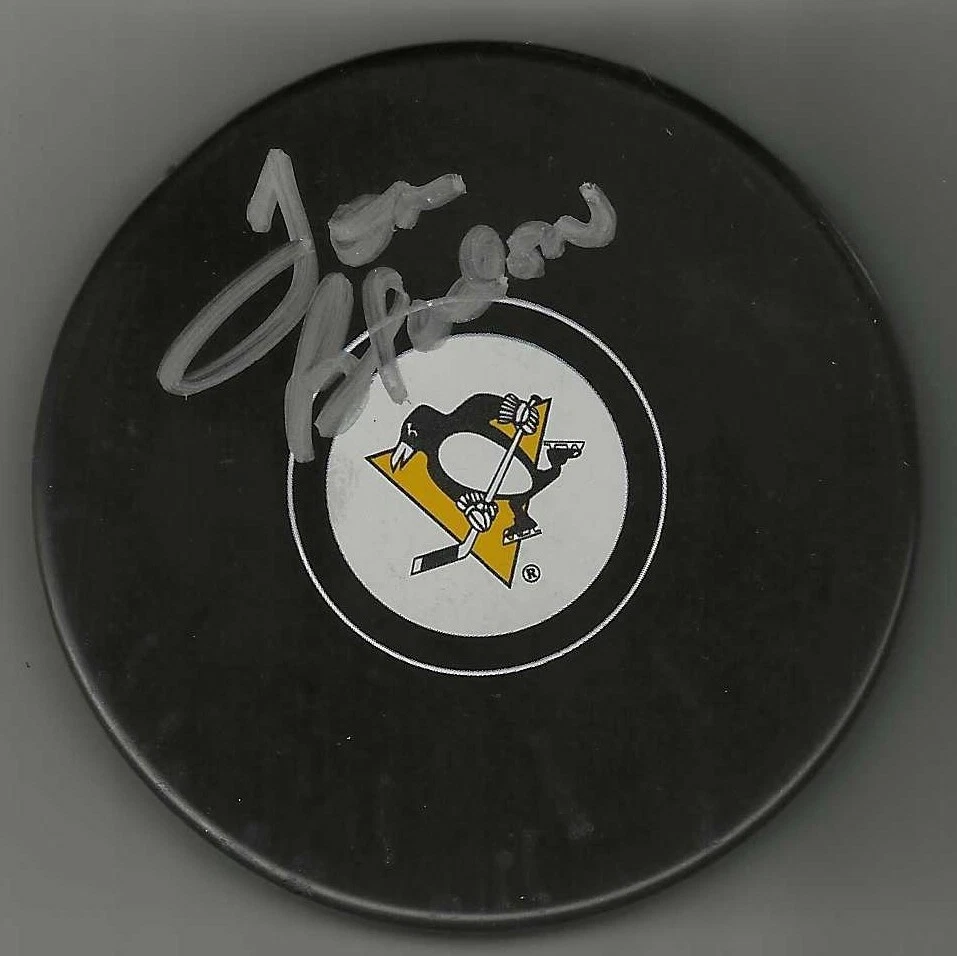 Tom Bladon Signed Pittsburgh Penguins Puck
