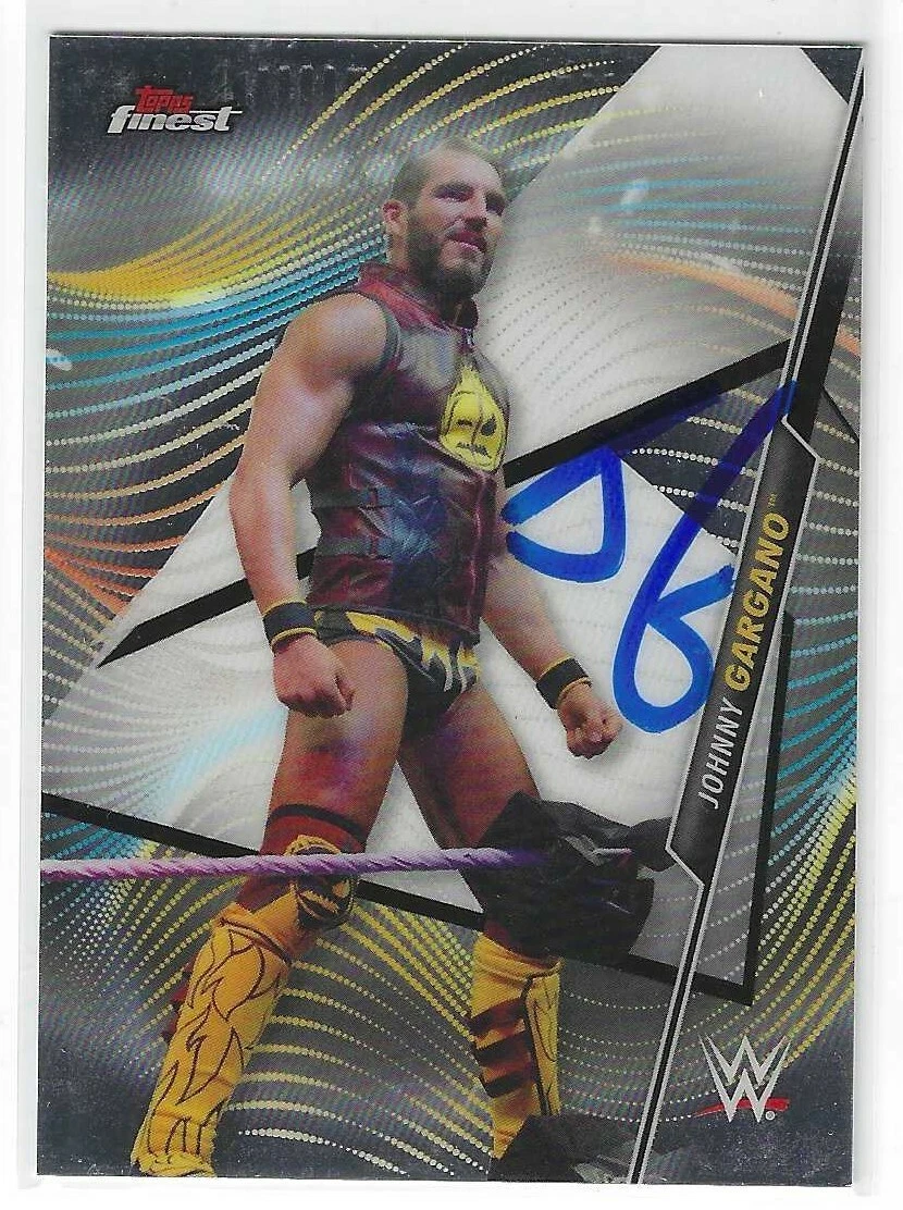 Johnny Gargano Signed 2020 Topps Finest WWE Card #82
