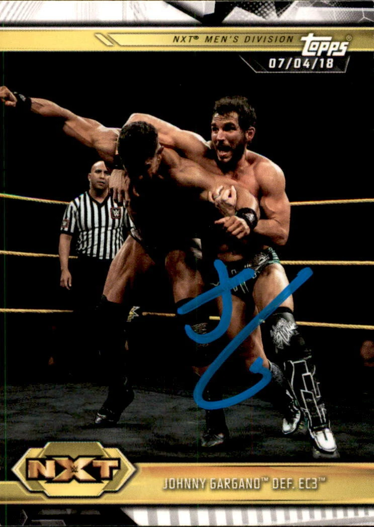 Johnny Gargano Signed 2019 Topps WWE NXT Card #38
