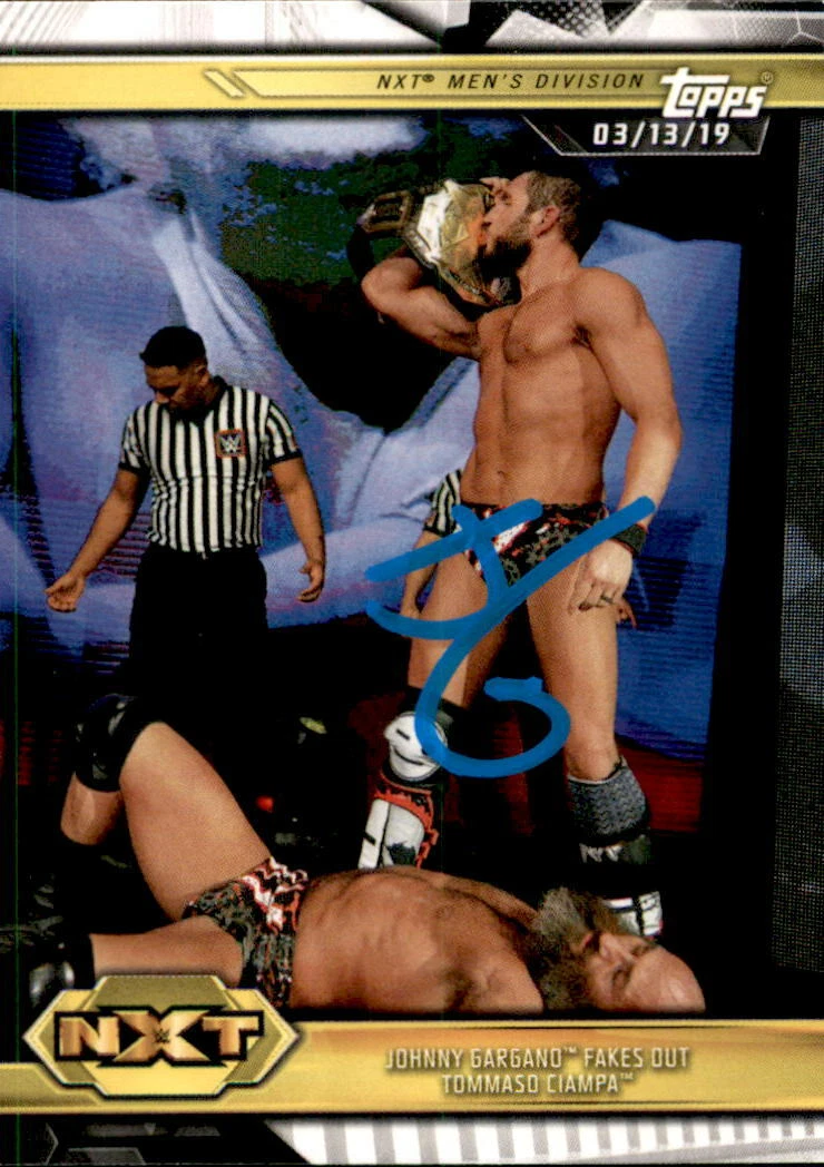 Johnny Gargano Signed 2019 Topps WWE NXT Card #83
