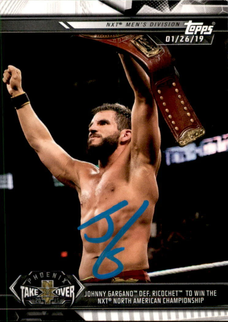 Johnny Gargano Signed 2019 Topps WWE NXT Card #73
