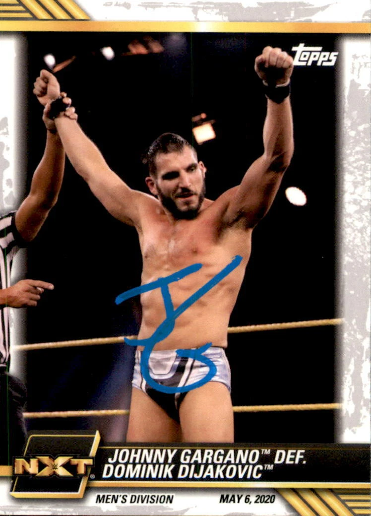 Johnny Gargano Signed 2021 Topps WWE NXT Card #20
