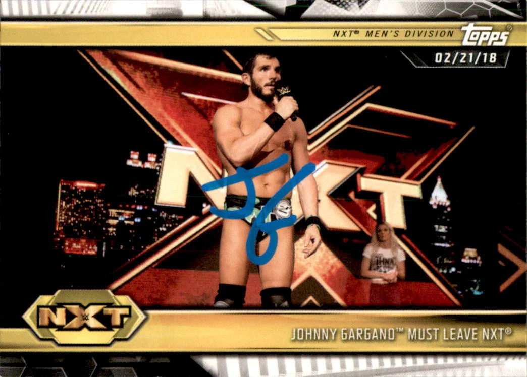 Johnny Gargano Signed 2019 Topps WWE NXT Card #7

