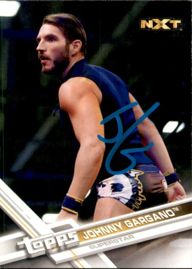 Johnny Gargano Signed 2017 Topps WWE NXT Card #75
