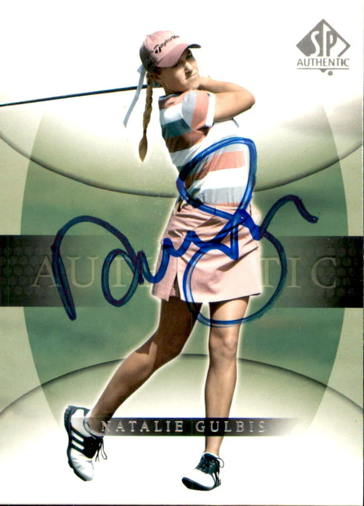 Natalie Gulbis Signed 2004 UD SP Authentic Golf Card #30 LPGA

