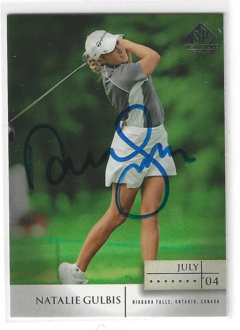Natalie Gulbis Signed 2004 UD SP Authentic Golf Card #37 LPGA
