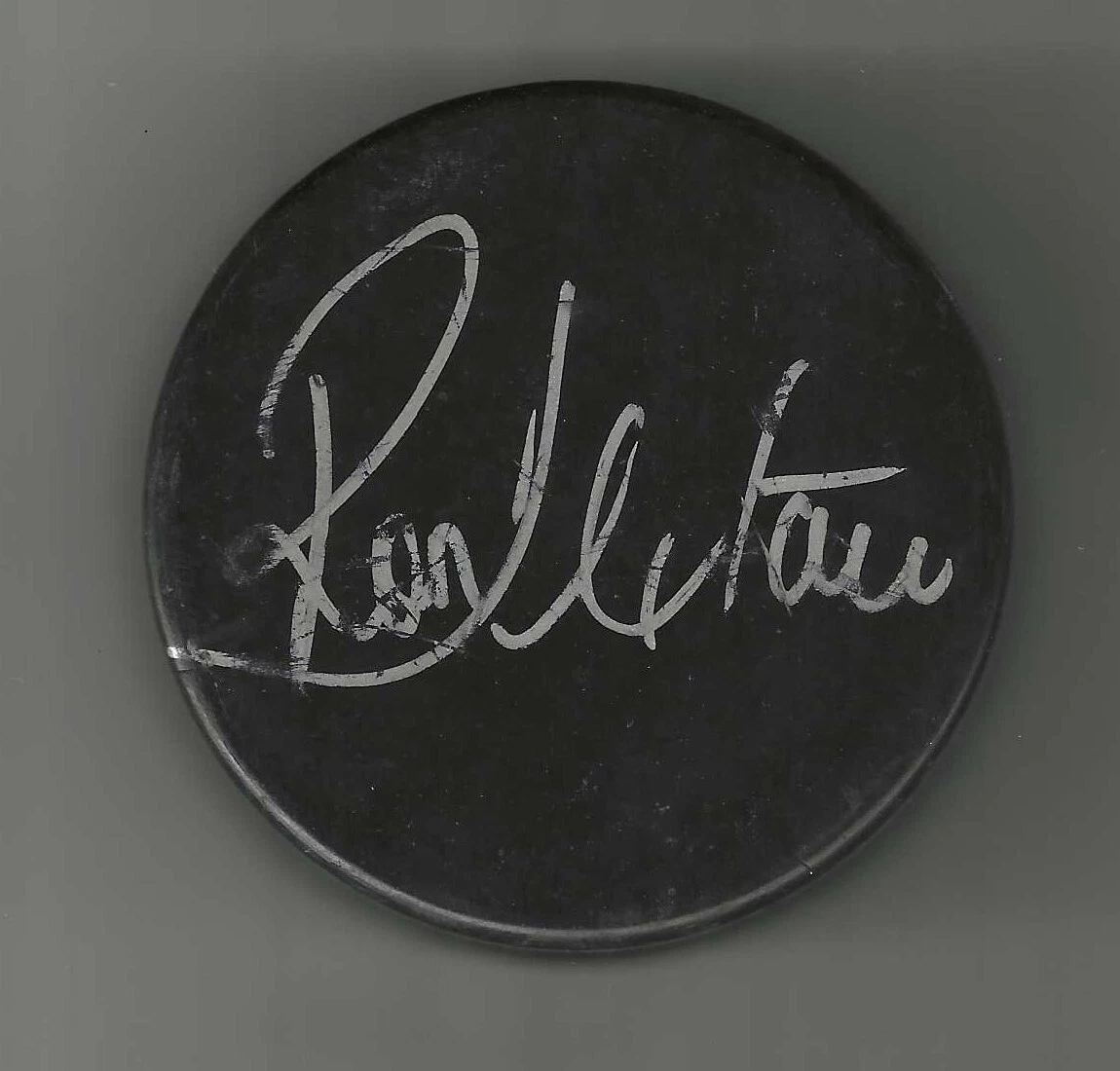Ron Hextall Signed Blank Puck Philadelphia Flyers Pittsburgh Penguins
