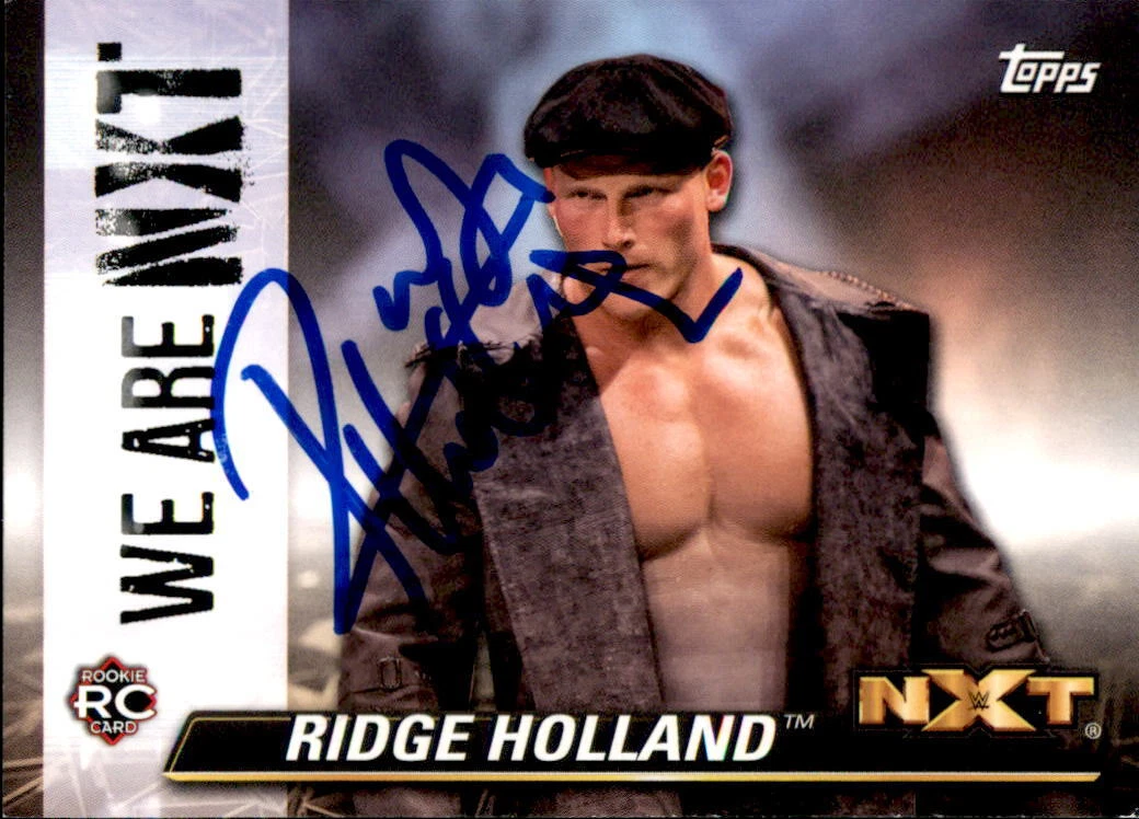 Ridge Holland Signed 2021 Topps WWE NXT Card NXT-45
