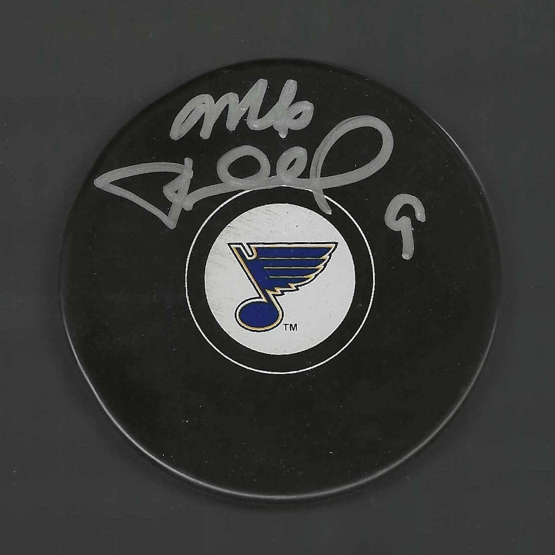 Mike Bullard Signed St Louis Blues Puck
