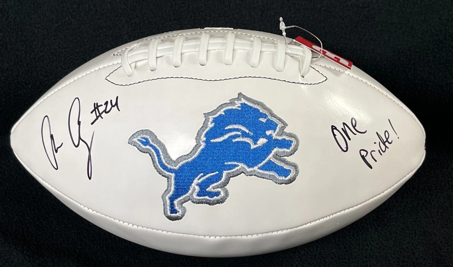 Amani Oruwariye Signed & Inscribed Detroit Lions Football JSA Witness COA
