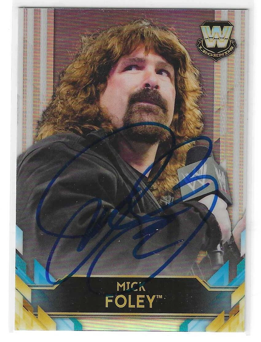 Mick Foley Signed 2020 Topps WWE Legends Card BL-14
