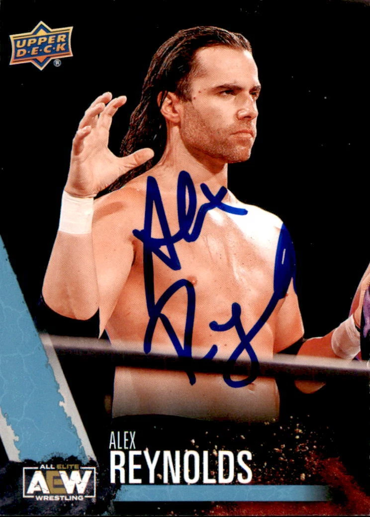 Alex Reynolds Signed 2021 Upper Deck AEW Card #36 All Elite Wrestling
