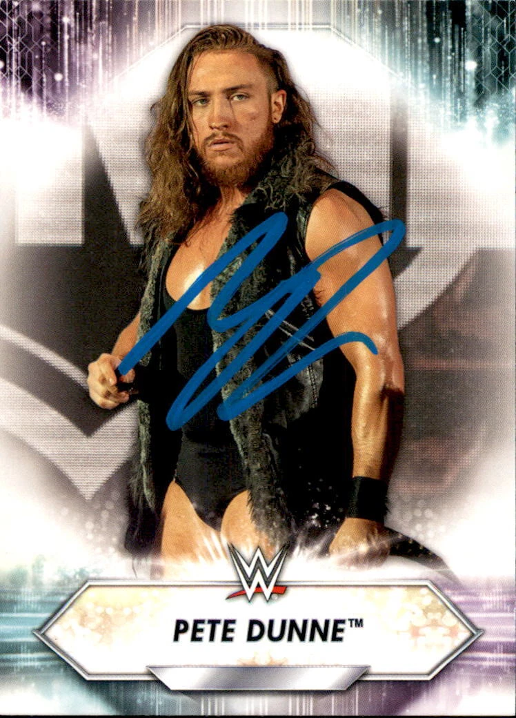 Pete Dunne Signed 2021 Topps WWE NXT Card #182
