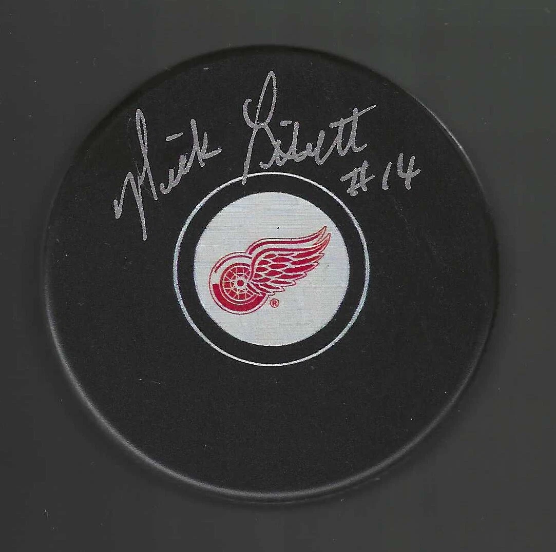 Nick Libett Signed Detroit Red Wings Puck

