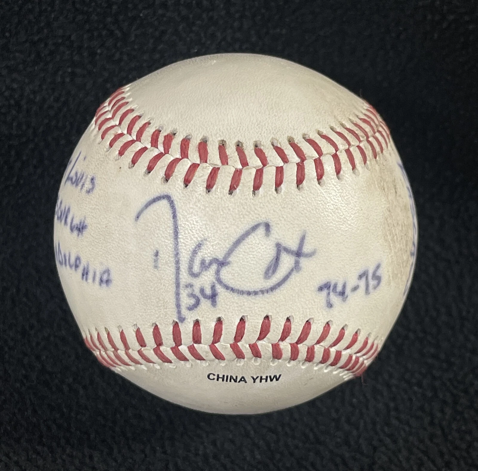 Dan Cox Signed River City Rascals Official Frontier League Baseball Beckett COA
