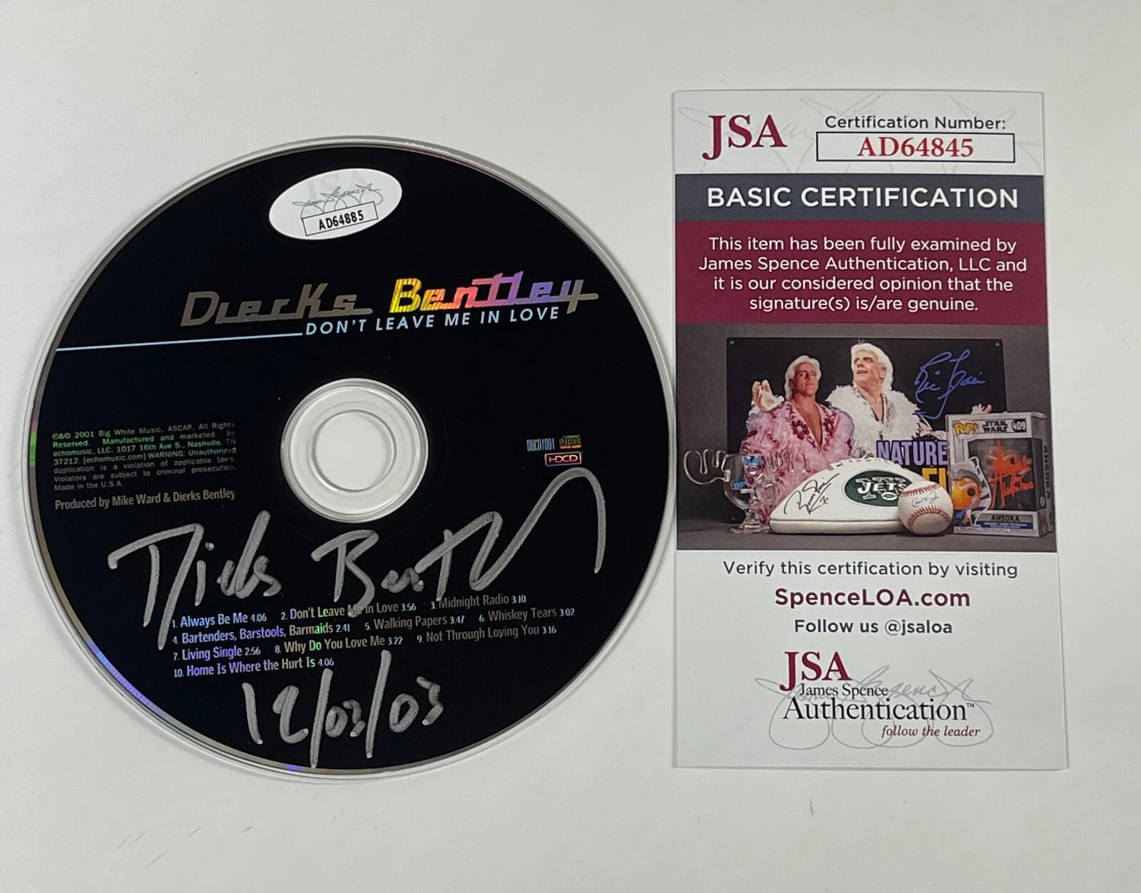 Dirks Bentley Signed 1st CD 