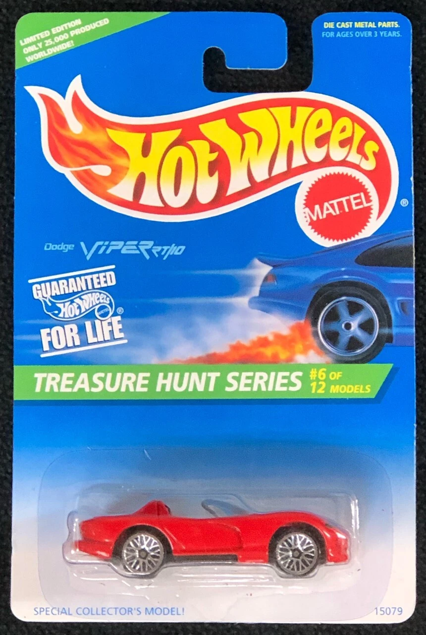 Hot Wheels 1996 Treasure Hunt #6 of 12 Dodge Viper RT/10
