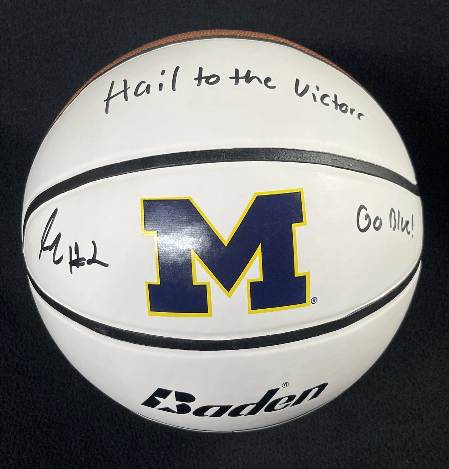 Isaiah Livers Signed & Double Inscribed Michigan Wolverines Basketball JSA COA

