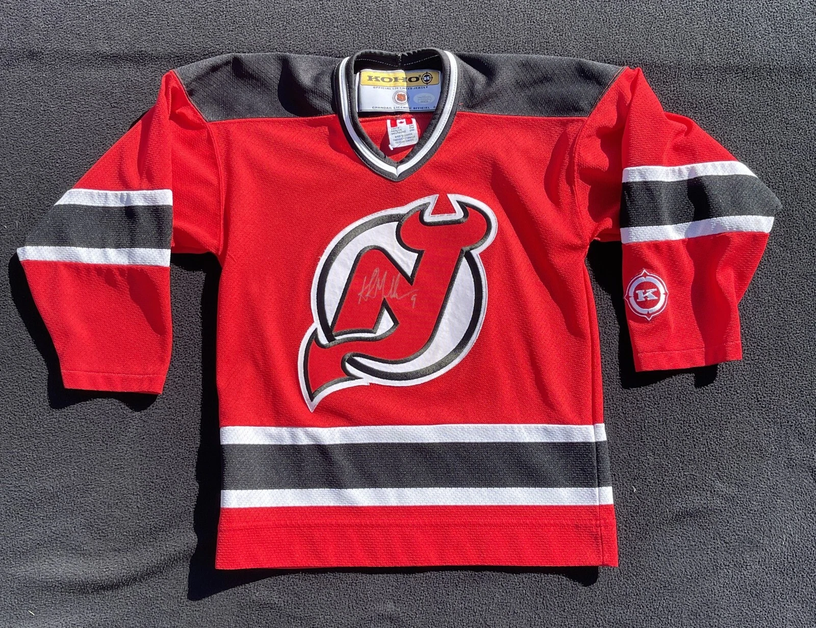 Kirk Muller Signed New Jersey Devils Koho Youth Jersey JSA COA
