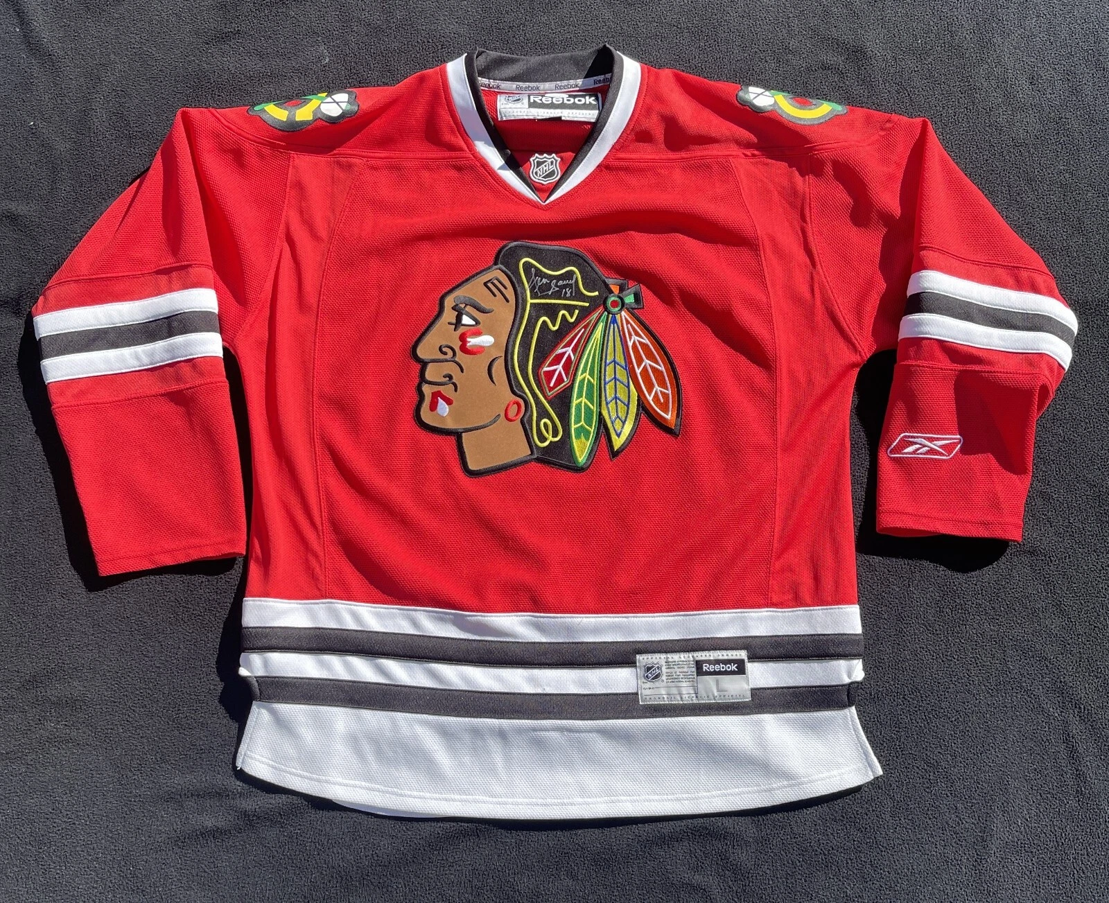 Denis Savard Signed Chicago Blackhawks Reebok Jersey JSA COA

