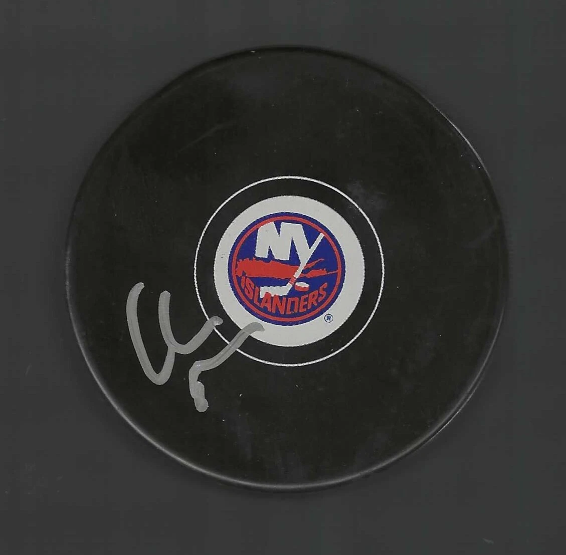 Chris Taylor Signed New York Islanders Puck

