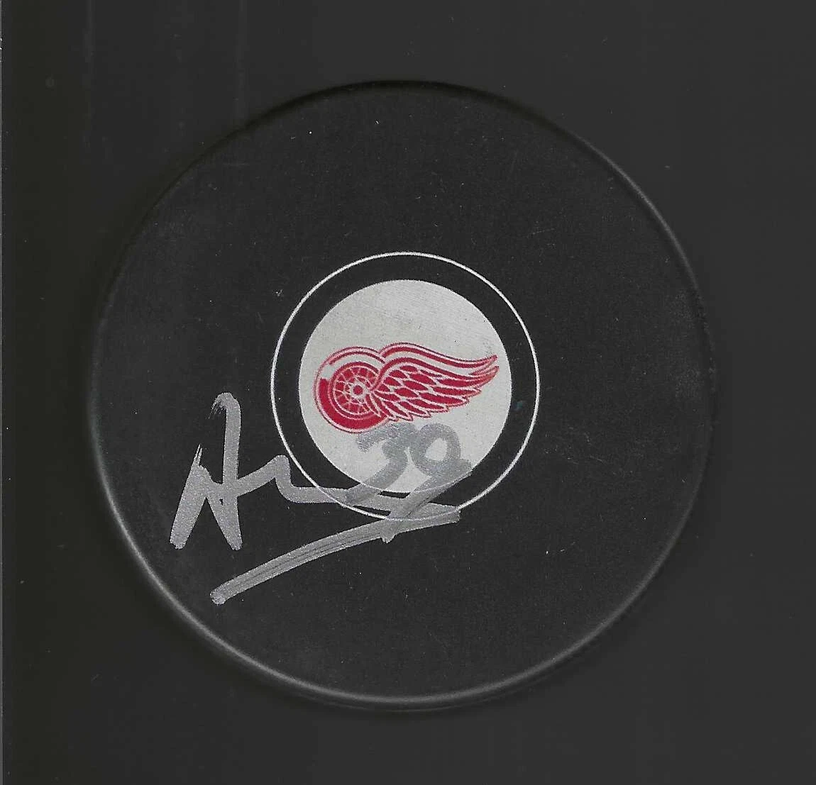 Alex Nedeljkovic Signed Detroit Red Wings Puck
