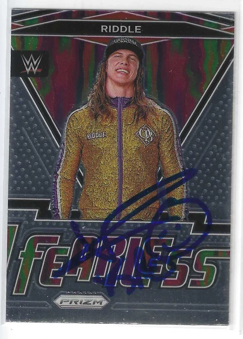 Matt Riddle Signed 2022 Panini WWE Prizm Card #4
