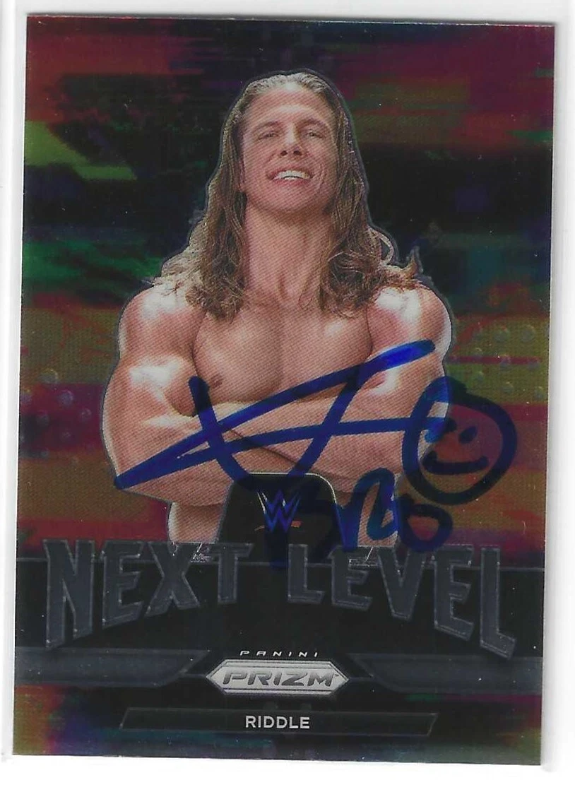 Matt Riddle Signed 2022 Panini WWE Prizm Next Level Card #4
