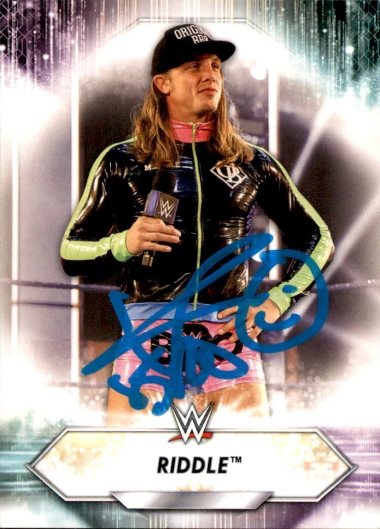 Matt Riddle Signed 2021 Topps WWE Card #129
