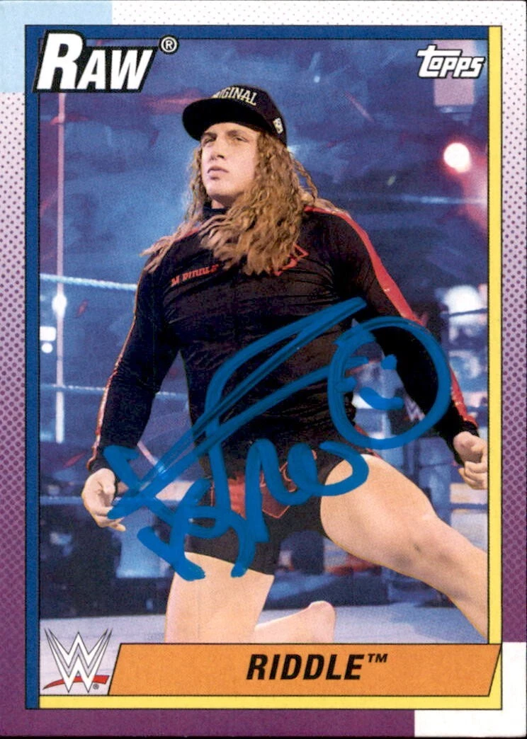 Matt Riddle Signed 2021 Topps WWE Card #37
