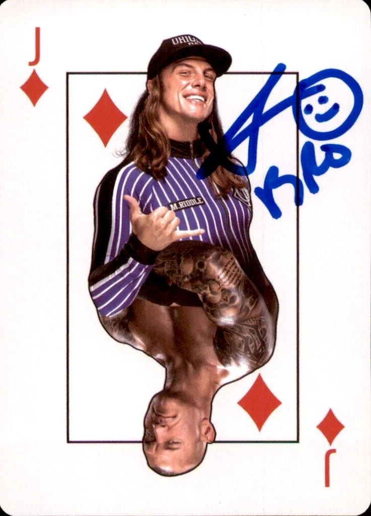 Matt Riddle Signed Summer Slam Jack Of Diamonds Playing Card
