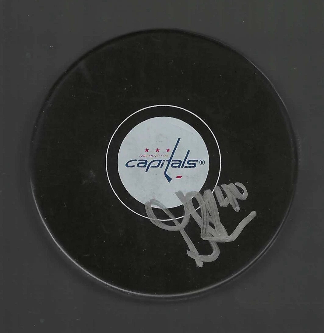 Garrett Pilon Signed Washington Capitals Puck
